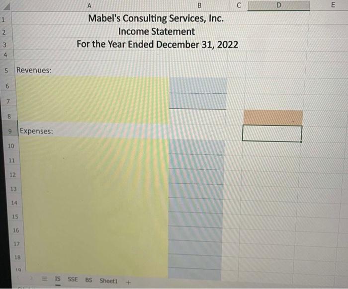 Create T accounts for all accounts and add the part 1 transactions
