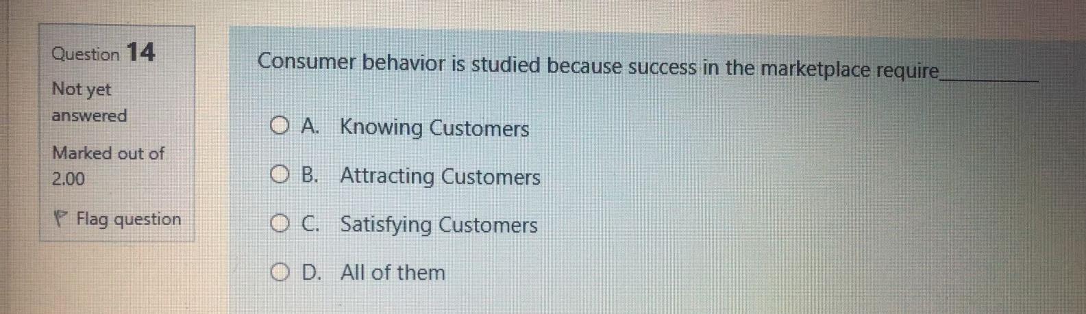 distinguishing a product from others. This refers to: Not yet answered O