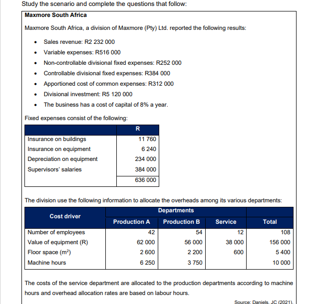  Question 1 1.1 What is the contribution? (1 Mark) 1.2 What
