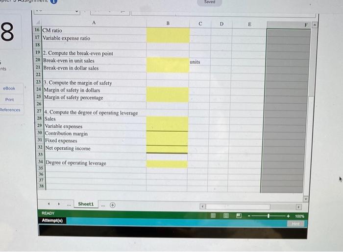 at a particular level of sales and explain how it can be