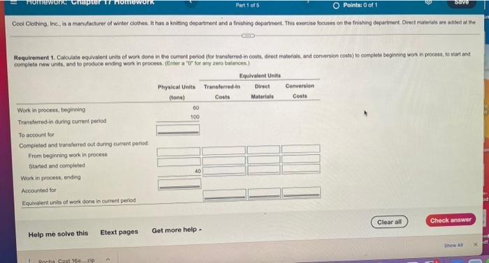 5 parts will leave excellent feedback and a upvote = Homework: Chapter