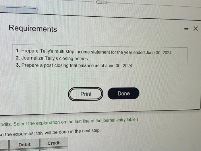 Company Adjusted Trial Balance June 30, 2024 Balance Account Title Debit Credit