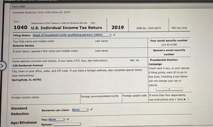 is single and lives at 120 Sanborne Avenue, Springfield, IL 60781. Her