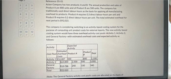  Page 1 2 3 SN 4 5 6 Reference: 05-01 Acton