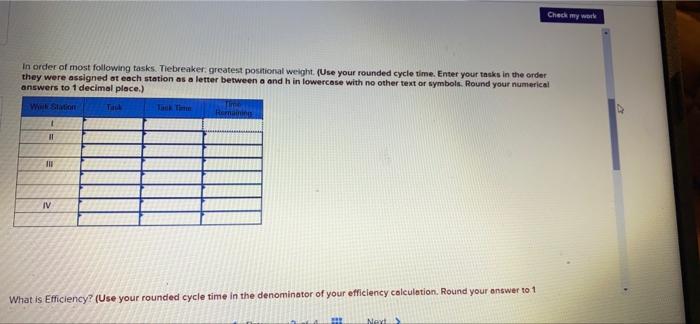 to assign tasks to workstations as efficiently as possible and achieve an