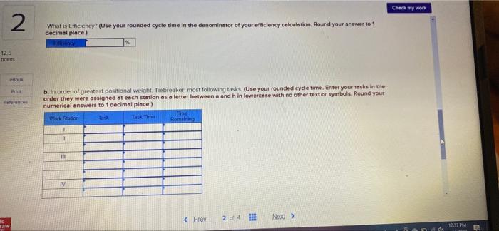 hourly output of 29 units. Assume the shop works a 56 minute