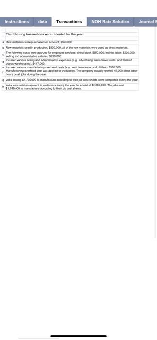 that uses job-order costing. On January 1, 2024, the company's inventory balances