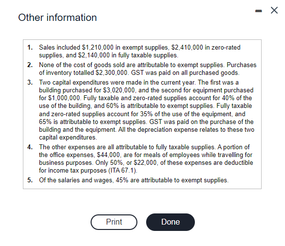 incorporated in Alberta, is an annual filer for GST purposes. Alberta does