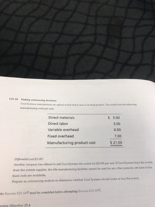 both m odels, compute the mix that will maximize operating income E25-16
