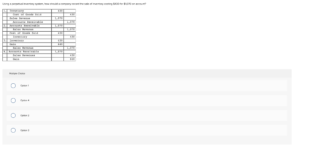  Using a perpetual inventory system, how should a company record the