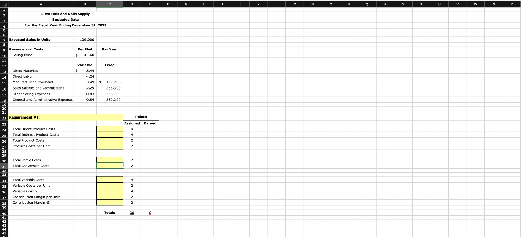  Need help finding Total direct cost, total Indirect cost, Total product