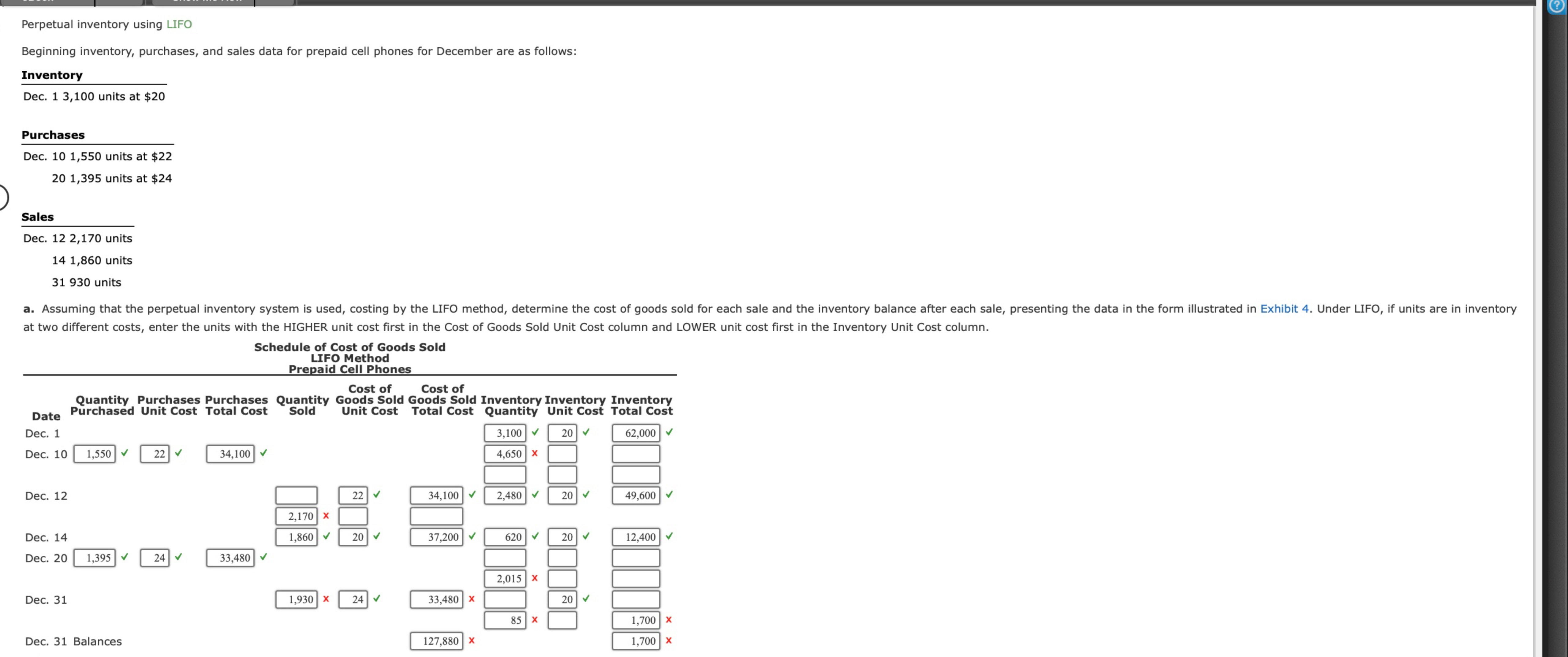  PLEASE HELP ME FILL THIS WHOLE TABLE IN AND FIX THE