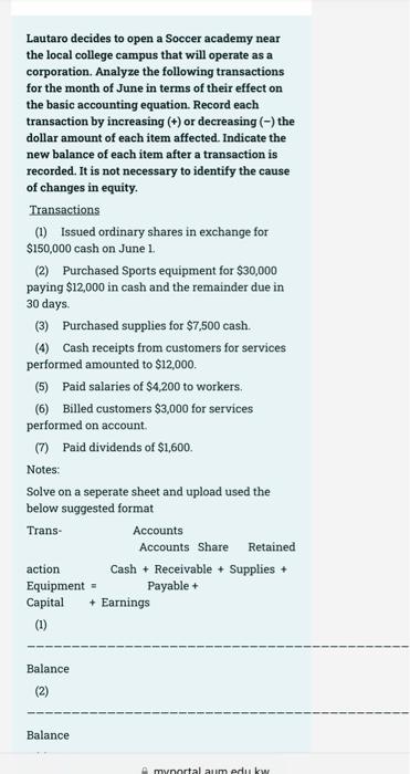  all this is one question i need to solve it Lautaro