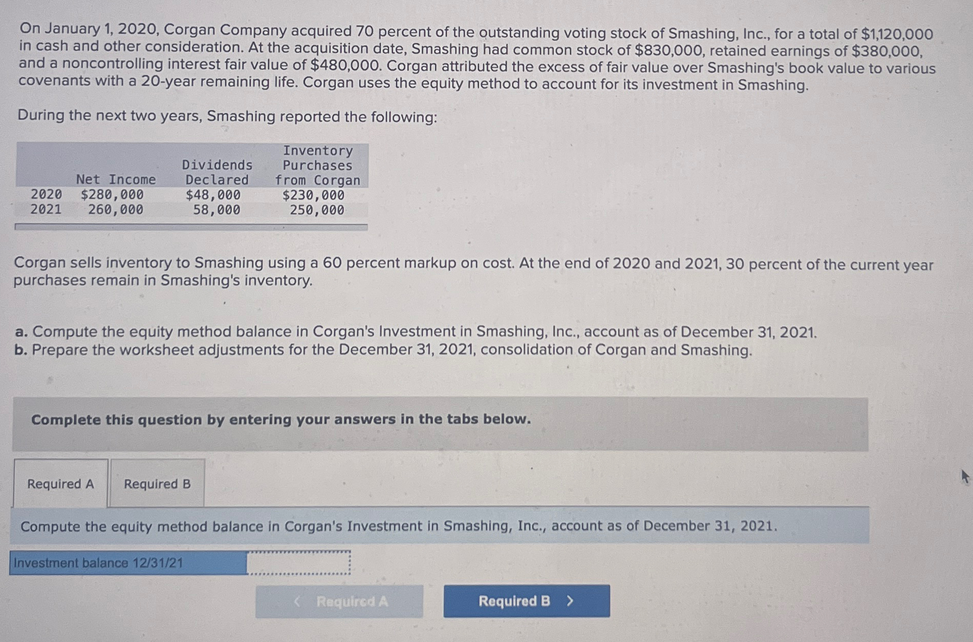  Please answer parts A and B please. Third time having to