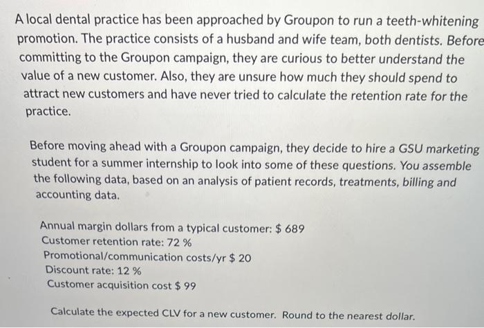 please answer part a and B A local dental practice has been