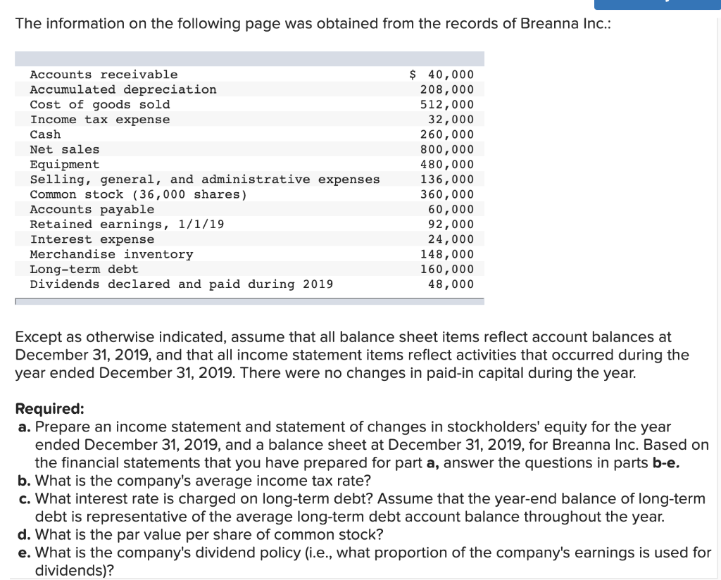 This is all one question I swear. Please help The information