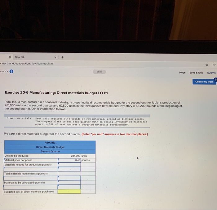  X New Tab onnect.mheducation.com/flow/connect.html NP ework Saved Help Save & Exit