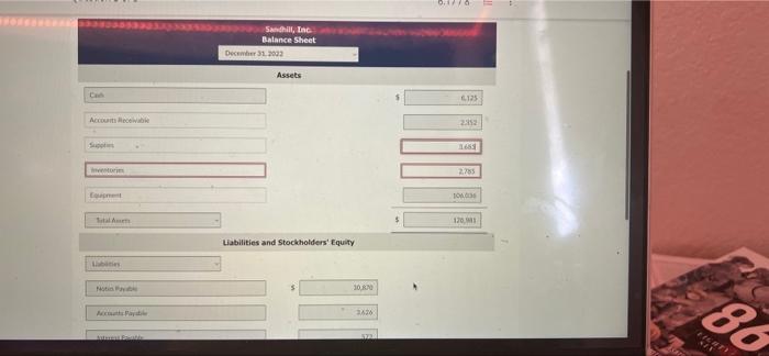 Progress Your answer is partially correct. The following information is available for