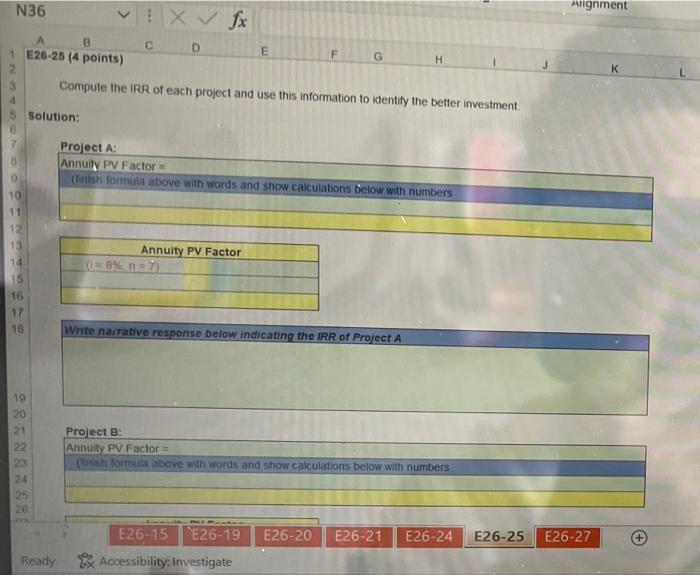 Compute the IRR of each project, and use this information to identify