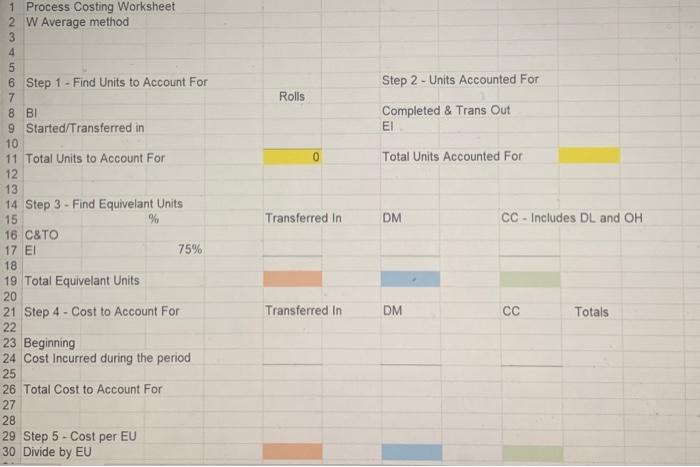 i fill all that in! The following are the operating and cost