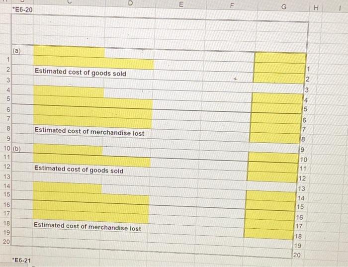 $20,000 and a gross profit rate of 30% on net sales. b.