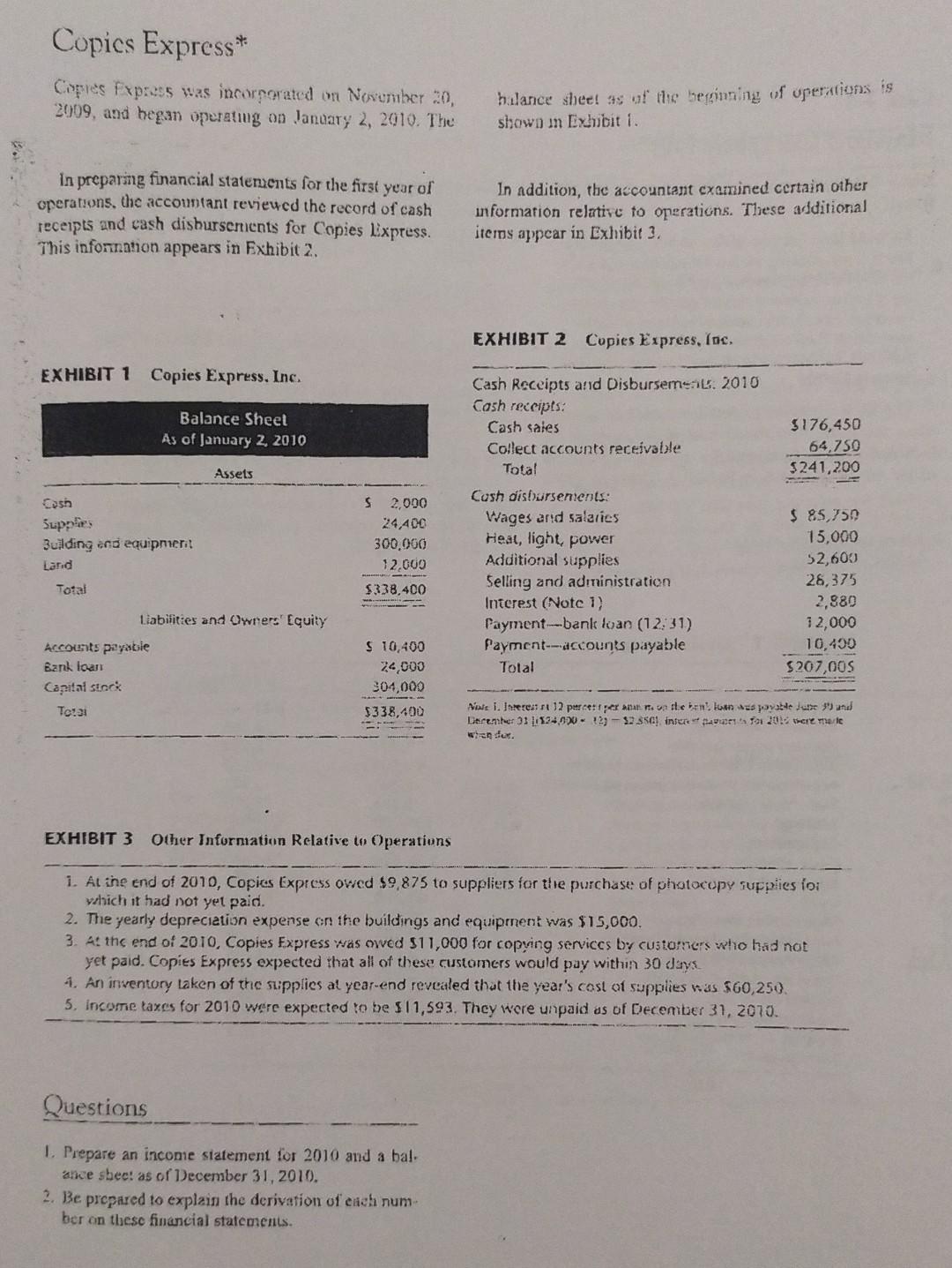 please journalize the case. please prepare the unadjusted trial balance. please