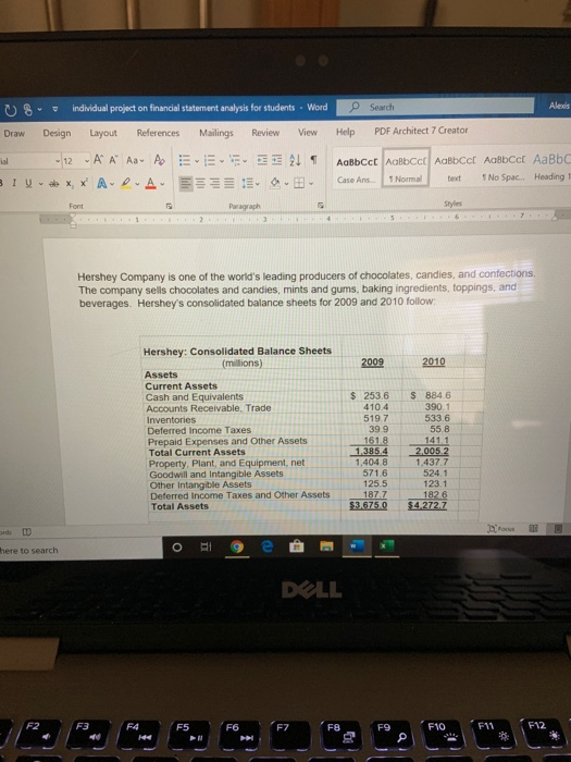  individual project on financial statement analysis for students. Word Search Alexis