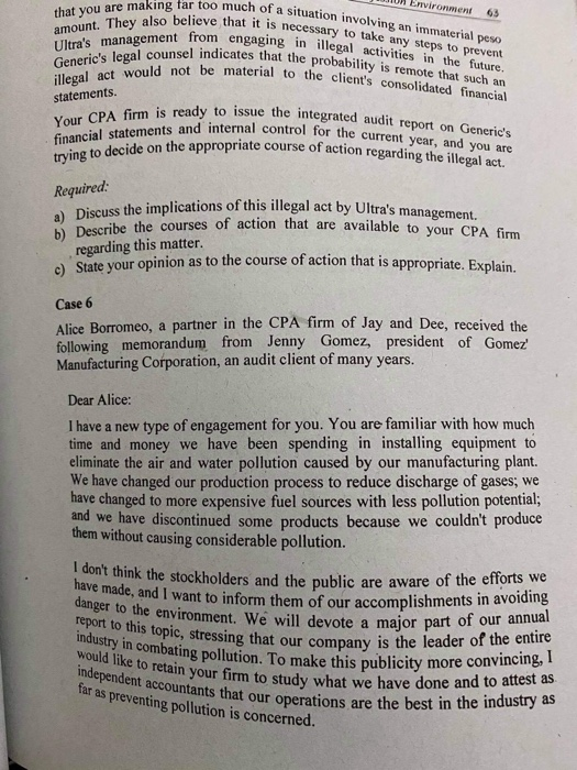  please do help me answer case study case 6 that you