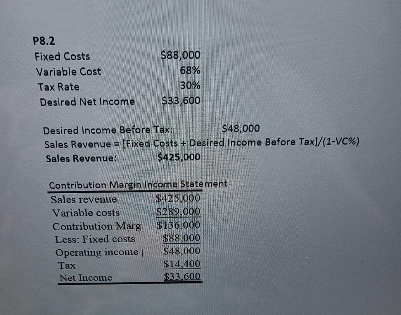 The attached workbook should assist you in completing your work: Assignment9Workbook.xlsx P8.1