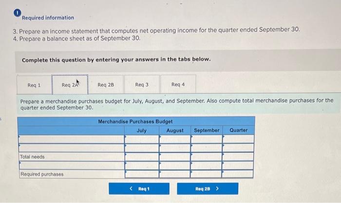 The company's balance sheet as of June 30 th is shown below: