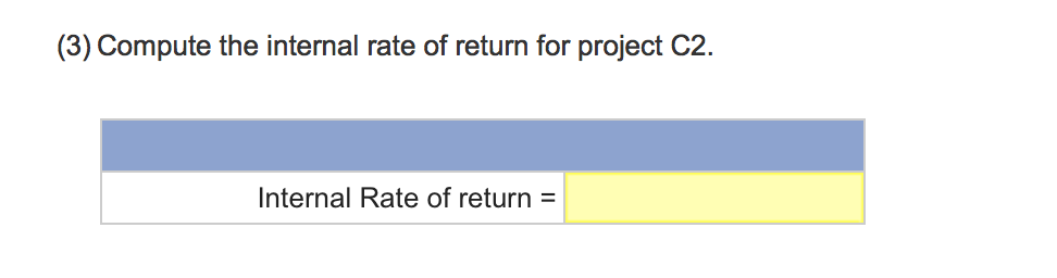 rate of return LO P3, P4 Phoenix Company can invest in each