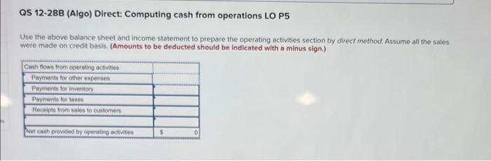 following information applies to the questions displayed below.] A comparative balance sheet