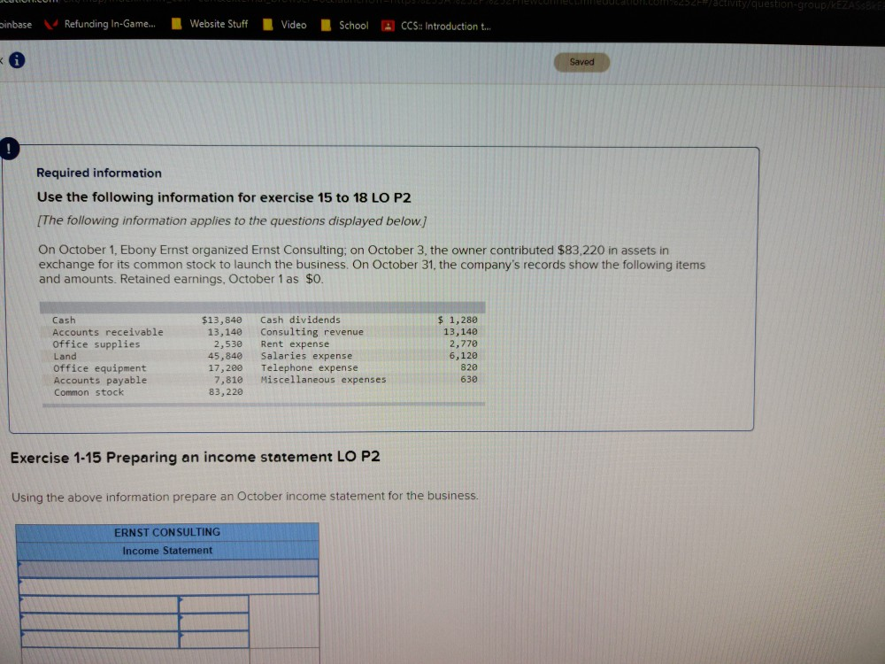 Preparing income statement ULU.232/activity/question-group/VEZA SE Sinbase Refunding In-Game... Website Stuff Video School