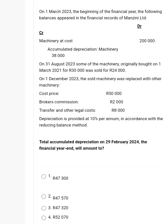 On 1 March 2023, the beginning of the financial year, the