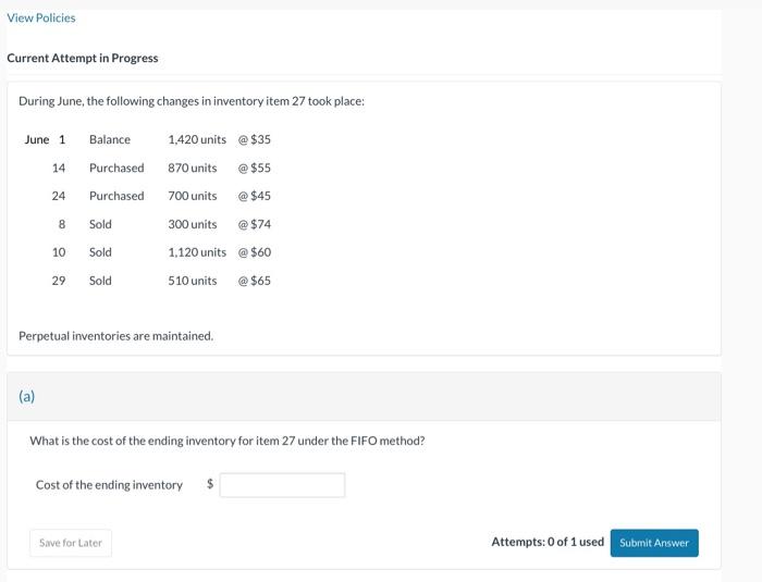  please solve it And show work ASAP. thanks Current Attempt in