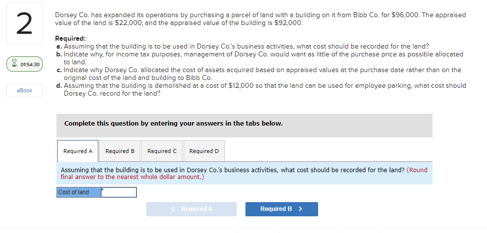  2 Dorsey Co. has expanded its operations by purchasing a parcel