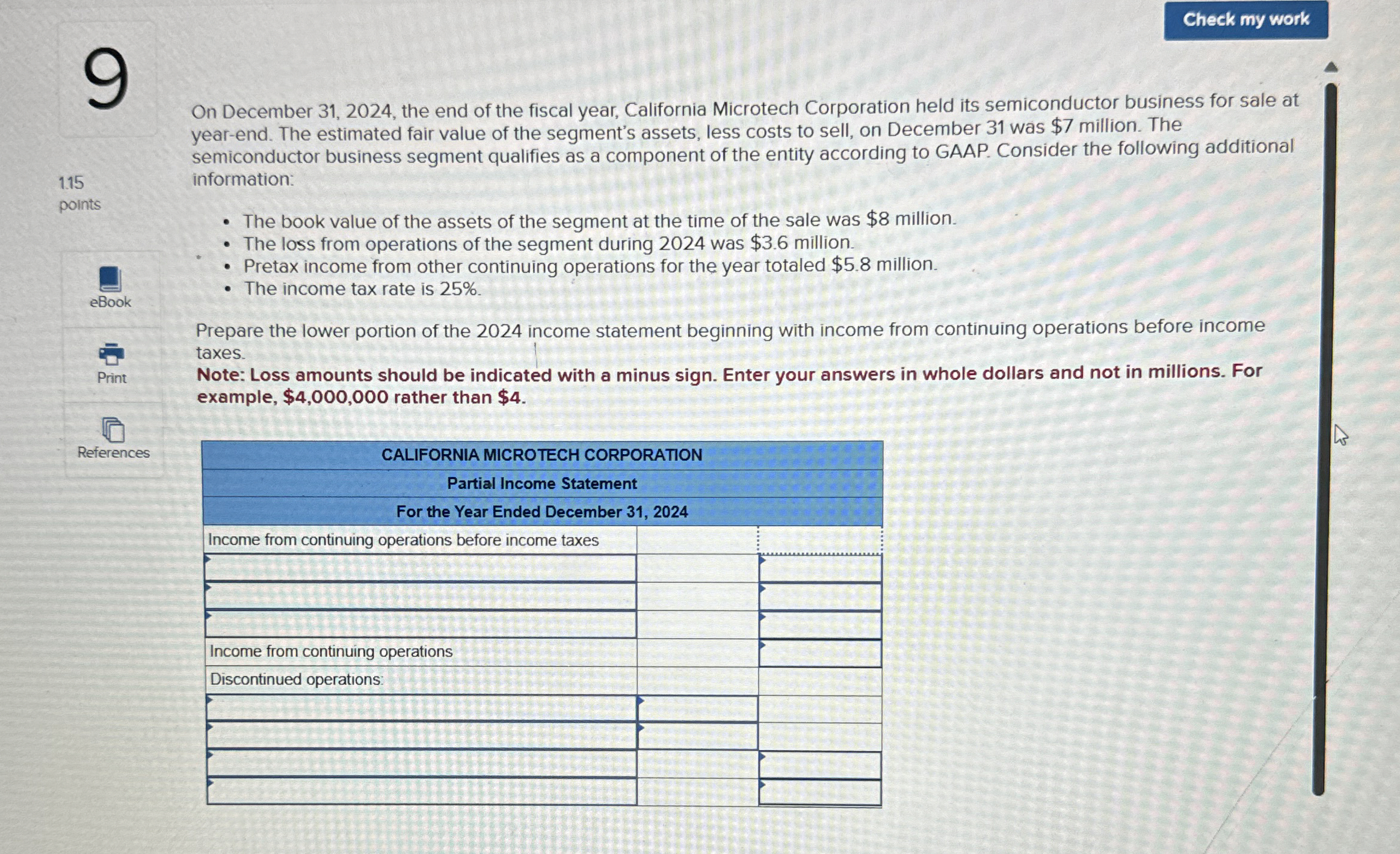  On December 31,2024, the end of the fiscal year, California Microtech