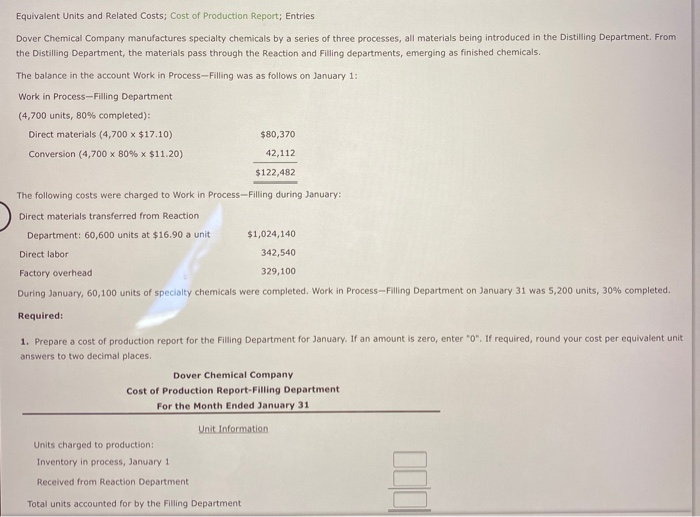 help me with this one ! thank you soooo much Equivalent Units