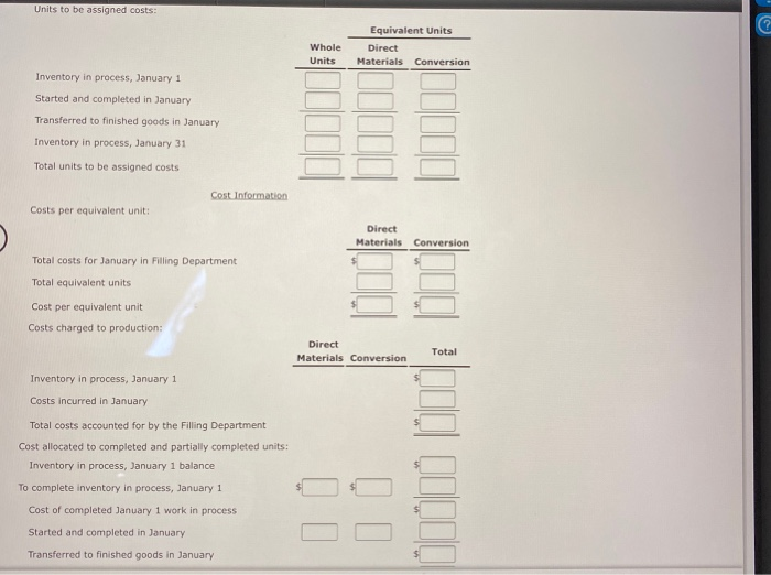 and Related Costs; Cost of Production Report; Entries Dover Chemical Company manufactures