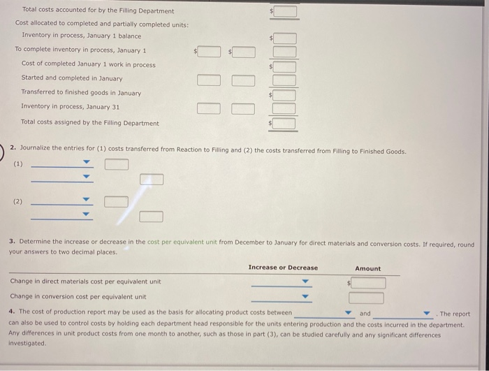 specialty chemicals by a series of three processes, all materials being introduced