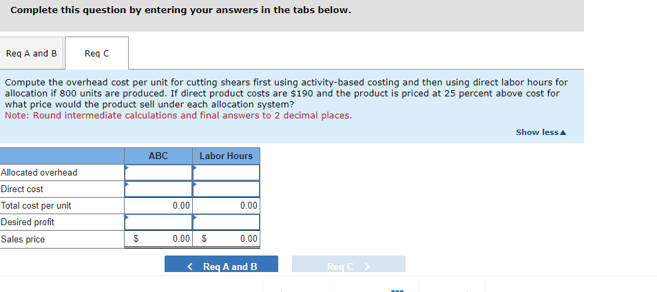 5-2, 5-3 Baird Company produces commercial gardening equipment. Since production is highly