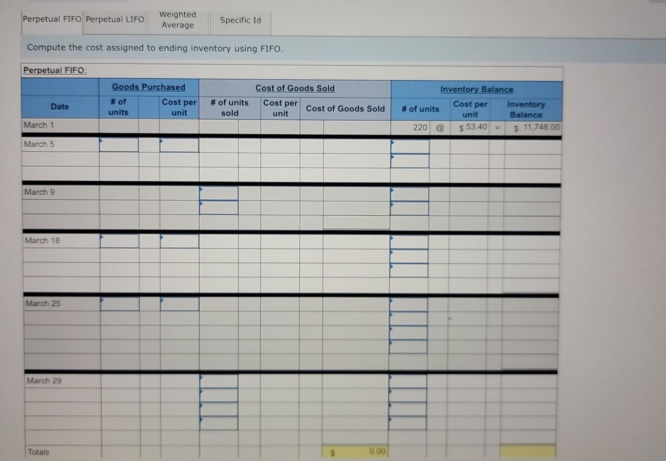 thanks! Required information of 4 [The following information applies to the questions