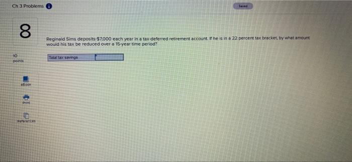 n Ch 3 Problems Leed 00 8 Reginald Sims deposits $7.000 each