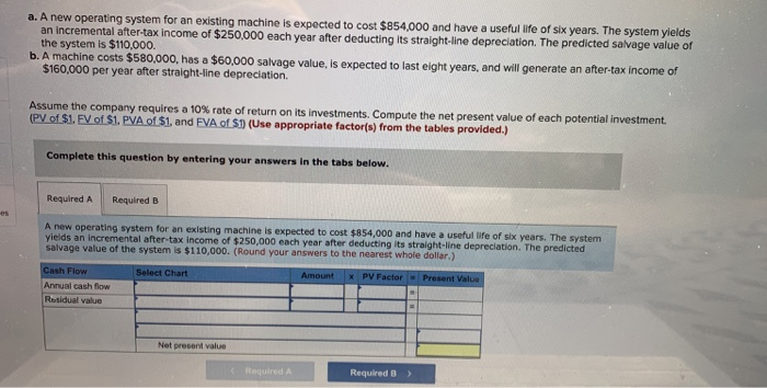  a. A new operating system for an existing machine is expected