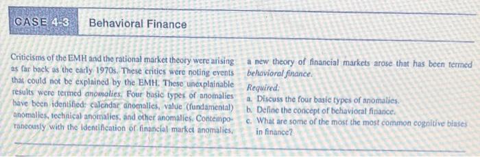 4-3 & CASE 4-4!! CASE 4-4 Research Methodology Various research methodologies are