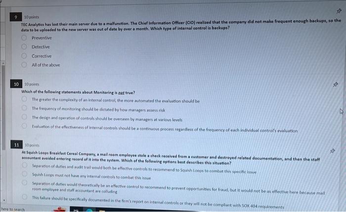  910 points TEC Analyties has lost their main server due to