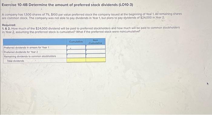 stock dividends and stock splits (LO10-6) The following information applies to the