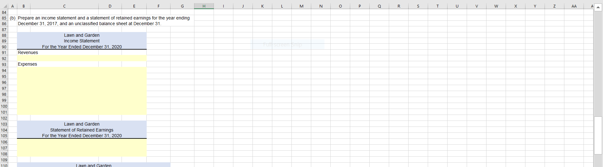 Garden Plus was founded in January 2013. Presented below is the unadjusted