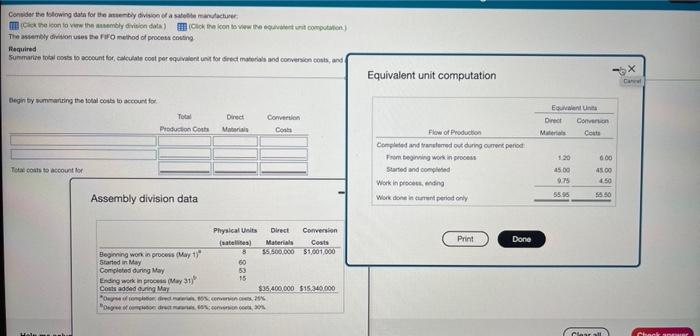 contato count for Materials Costa 18,435.000 $1,001400 Beginning work process (May 1)"