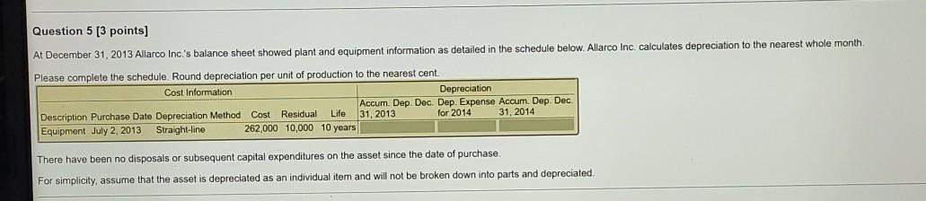 answer pls as soon as possible Question 5 [3 points) At